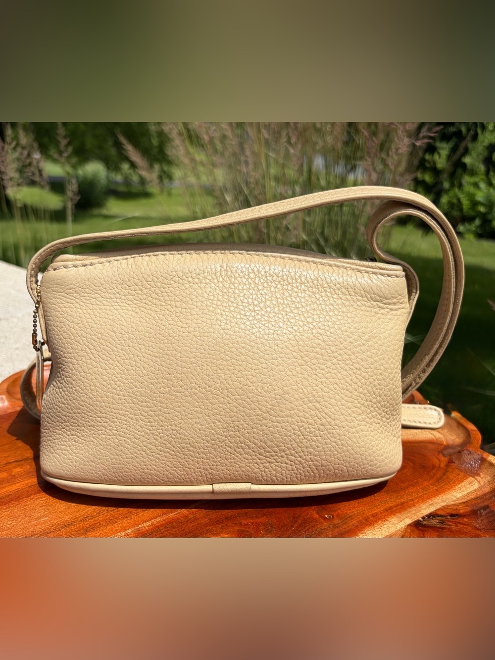 Vintage COACH Sonoma Small Zip Cream Leather Crossbody Bag 4918 EUC - Picture 16 of 17